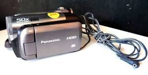 lot 202 image: PANASONIC HDD Hard Disk Drive SDHC SDR-H60P Digital Camcorder