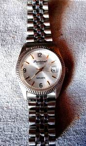 lot 261 image: GRUEN PRECISION STAINLESS MENS WATCH - WORKS