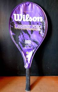 lot 307 image: WILSON OVERSIZED MATRIX FORCE TENNIS RACKET WCOVER