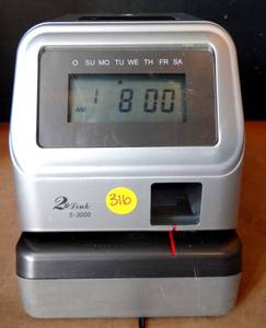 lot 316 image: David-Link 2Link S-3000 Electronic Time Clock - TESTEDWORKS