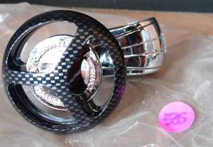 lot 335 image: NEW CARBON FIBER SUICIDE STEERING WHEEL KNOB