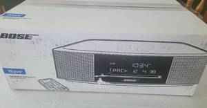 lot 4 image: BRAND NEW, UNOPENED BOSE WAVE MUSIC SYSTEM IV IN ESPRESSO BLACK AS SHOWN. RETAIL PRICE $499. MUST SEE