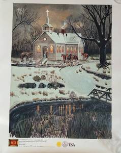 lot 2 image: EXCLUSIVE LIMITED EDITION 120500 GICLEE ITEM #11861 SILENT NIGHT BY JODIE BOREN. MEASURES 24 X 18. HAS NEVER BEEN FRAMED. CHECK IT OUT