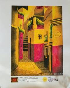 lot 10 image: EXCLUSIVE LIMITED EDITION 7601000 GICLEE ITEM #11867 CALLEJON DEL BESO BY HECTOR HUGO RESENDIZ. MEASURES 16.5 X 12. HAS NEVER BEEN FRAMED. CHECK IT OUT