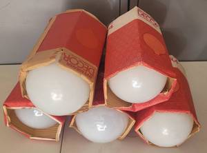 lot 12 image: SYLVANIA DECOR 4  DECORATIVE LAMP LIGHTS AS SHOWN.