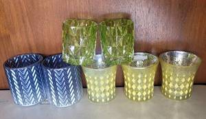 lot 19 image: LOT OF YANKEE CANDLE CANDLE HOLDERS AS SHOWN.