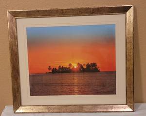 lot 53 image: FRAMED WALL ART AS SHOWN. APPROX. 26.75 W x 23 H.