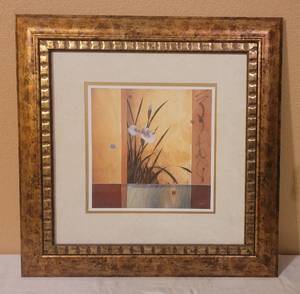 lot 92 image: FRAMED WALL ART AS SHOWN. APPROX. 24 W x 24 H.