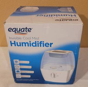 lot 95 image: NEW, UNOPENED EQUATE INVISIBLE COOL MIST HUMIDIFIER AS SHOWN.