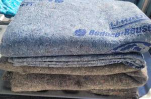 lot 97 image: (2) MOVING  FURNITURE BLANKETS AS SHOWN. (SOLD 2 X THE MONEY)