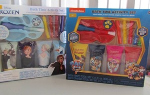 lot 66 image: Paw patrol bath paint set NIB & Frozen bath paint set NIB