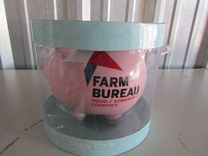 lot 92 image: New Pink piggy bank never opened new