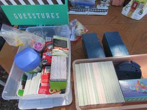 lot 94 image: game lot includes trivial pursuit qty  3, cards, mind trap, shark