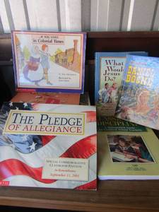 lot 120 image: lot of books including snake books, pledge of allegiance, guess who and more�.