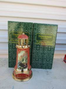 lot 3 image: Rock of salvation, light of peace Thomas Kinkade  qty 2