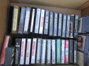 lot 194 image: Oldies but goodies country and western cassette tapes some new and used box full