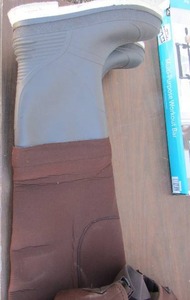 lot 234 image: Cabelas size 10 brown waders, looks to be new
