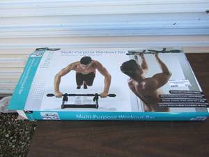 lot 235 image: Fitness multi purpose work out bar, used in original box