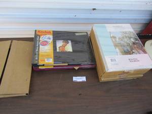 lot 244 image: 811 clear transparent picture frames NIB, qty 4 8, 811 kodak memory frame photo albums NIB qty3