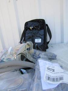 lot 258 image: BI-PAP Respiratory set up, comes with various pieces, by Respironics