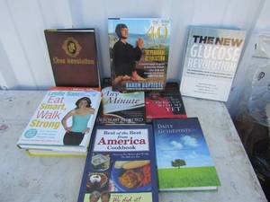 lot 272 image: Book lot qty 9, 40 days of revolution, the new glucose revolution, and more