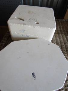 lot 58 image: shepherd wisemandonkey ceramic mold, cutting board ceramic mold