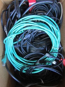 lot 104 image: Box of misc. wiring pieces