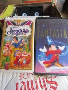 lot 147 image: lot of vhs tapes includes snow white, walt disney, my little mermaid, crime and more