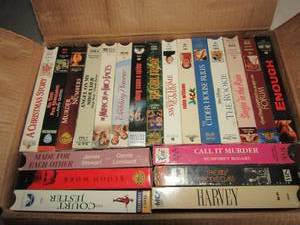 lot 150 image: box full of vhs including blood work, the wedding planner, the rookie and much more�..