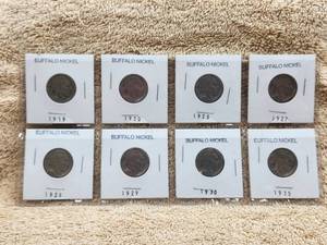 lot 93 image: Selection of Buffalo Nickels