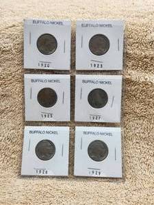 lot 95 image: Selection of Buffalo Nickels