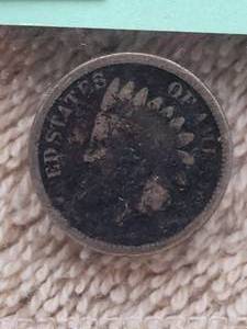 lot 111 image: Civil War Indian Head Cent - (1861-1865)