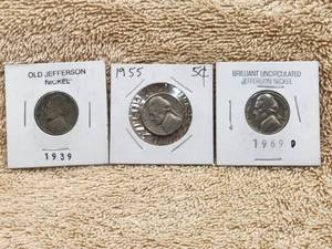 lot 147 image: Selection of 3 Nickels