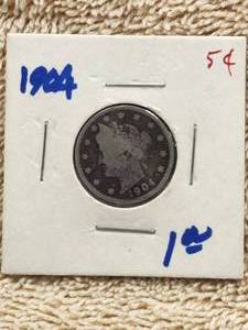 lot 155 image: 1904 Liberty Head V-Nickel