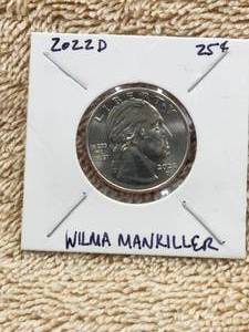 lot 159 image: 2022-D Wilma Mankiller quarter