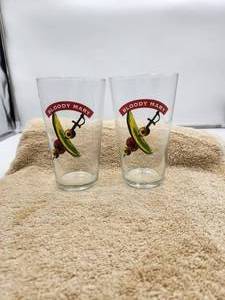 lot 18 image: Pair of Bloody Mary Glasses