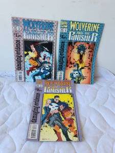 lot 118 image: Wolverine and the Punisher comic books 1to3 of 3