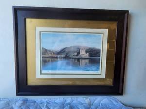lot 146 image: Framed and matted Castle artwork - signed and numbered by artist