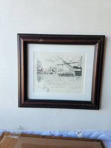 lot 152 image: Framed and matted - Inner Harbor Baltimore - signed and numbered by artist