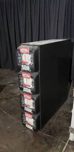 lot 15 image: 4 Compartment Pull-Door Drink Cup Lid Dispenser