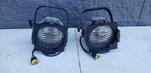 lot 21 image: Lot of 2, ETC Source Four PAR 750W Stage Lights w Enhanced Aluminum Reflectors