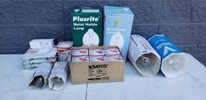 lot 32 image: Large Lot of Metal Halide & More Bulbs, Up to 1000W