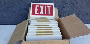 lot 35 image: Lot of 10 Isolite EXIT sign w Tritium, No Power Needed