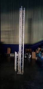 lot 76 image: 2 Pieces of Stage Lighting Aluminum Scaffolding, Approx 10 ft and 2.5 ft