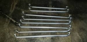 lot 79 image: Lot of 8 Stainless Wall Mounted Grip Handles, Up to 48