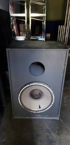 lot 82 image: JBL Professional Series Single 18 Bass Reflex Subwoofer, Model 4645C, 8 Ohms, Damaged Speaker