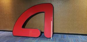 lot 85 image: Large A From AMC Letters Outside Building w LED Lights Inside READY TO GO