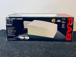 lot 21 image: New RAB Lighting 42W CFL QT HPF Wall Mount Area Light, PC White, 120V - $$$
