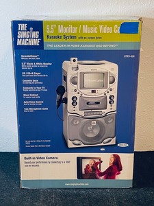 lot 61 image: New Open Box The Singing Machine 5.5 MonitorMusic Video Camera Karaoke System