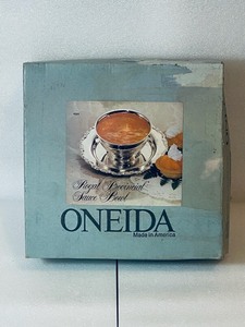 lot 65 image: Oneida Royal Provincial Sauce Bowl Silver Tone As Shown